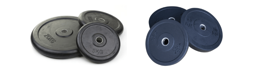 Rubberized weight plates