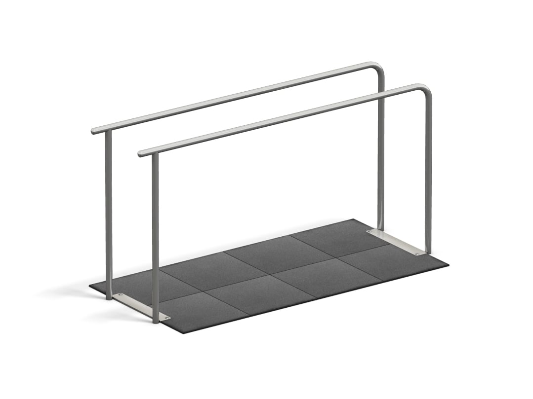 4FCIRCLE® Station Dips Bars 2-fold, with foundation & impact protection plates