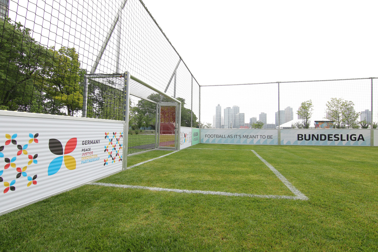 Add-on for Soccer Court ARENA PRO: Advertising space branding of the perimeter boards