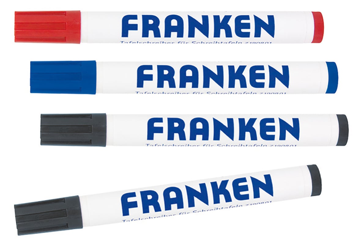 Marker Set 4-pack: 2x black, 1x red, 1x blue