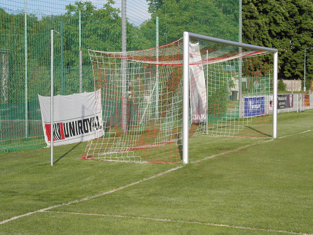 Kübler Sport® Soccer Goal STADIUM corner welded, free net suspension