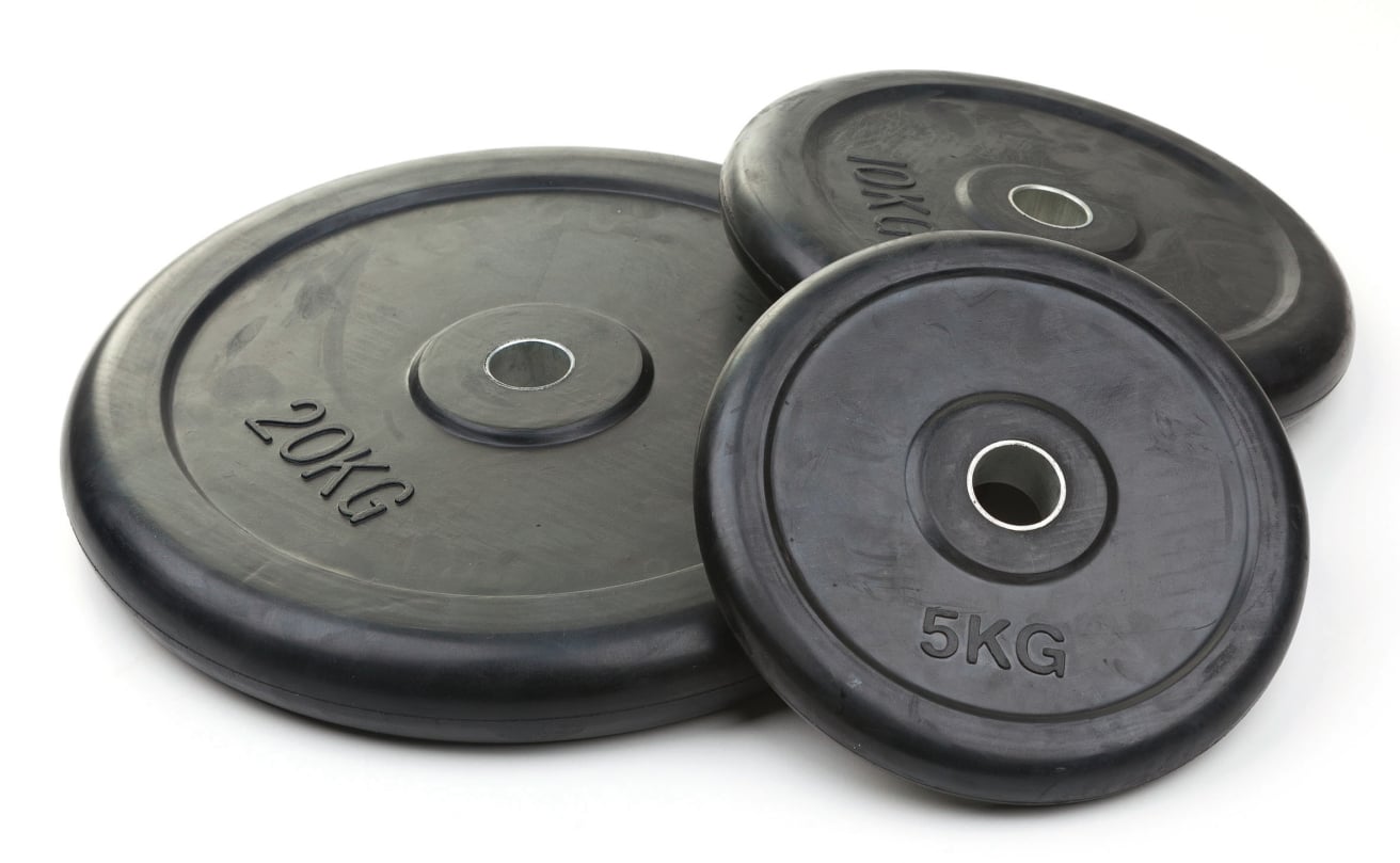 Rubber Coated Weight Plate, 30 mm