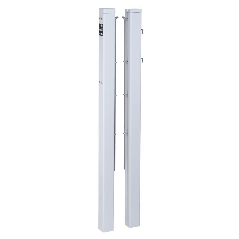 Court Royal® Tennis Net Posts White