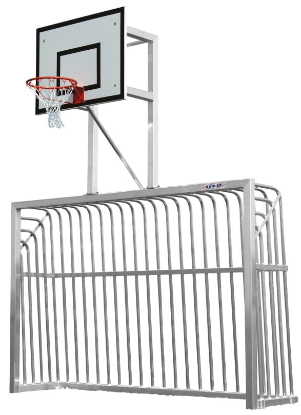 Kübler Sport® Soccer Goal ALU SOLID with Basketball Practice System
