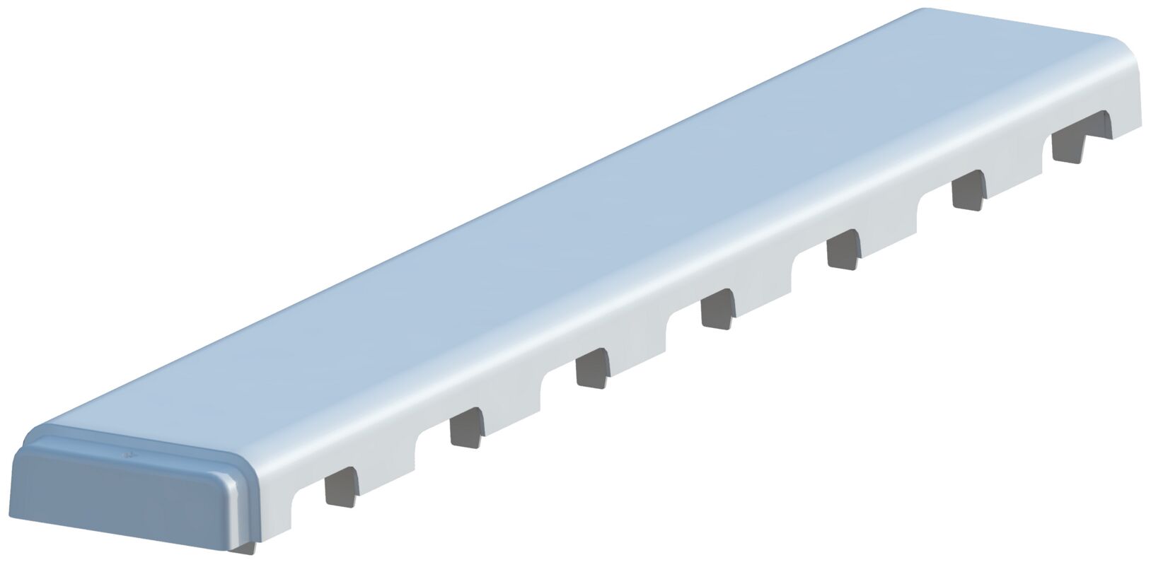 Covers for hollow profile guttering