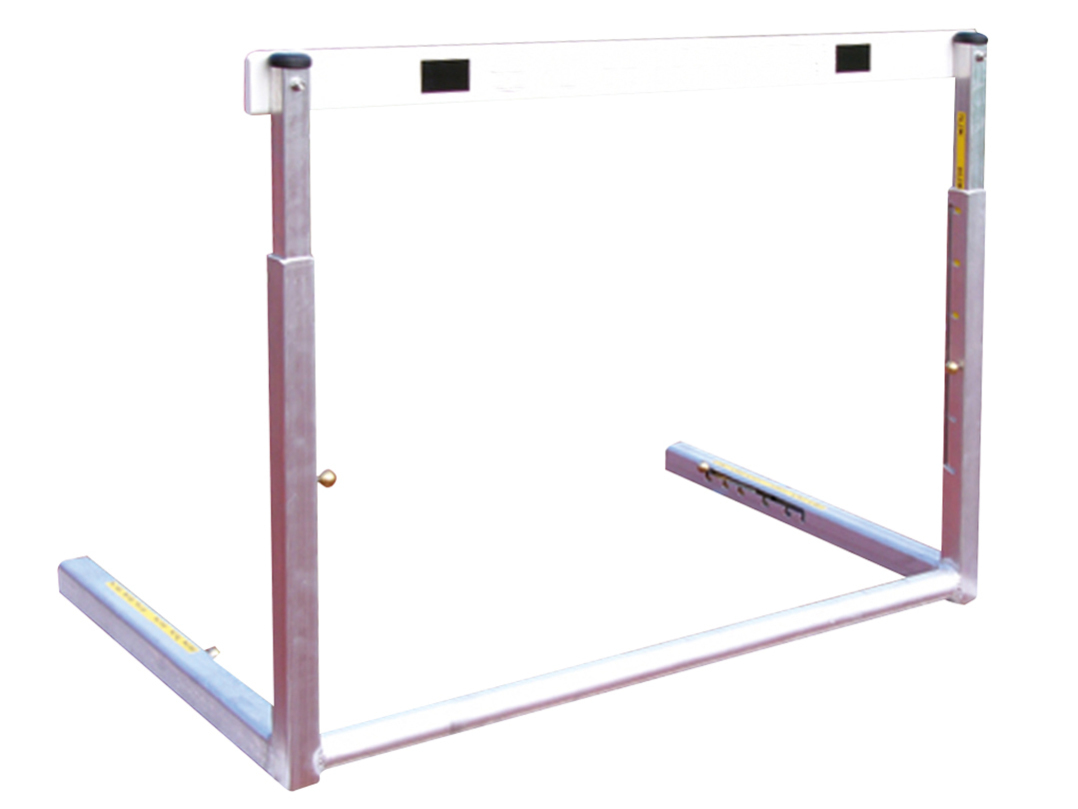 Competition hurdle with 6 steps, wooden hurdle bars.