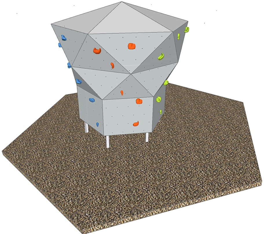 Diamond Boulder Block