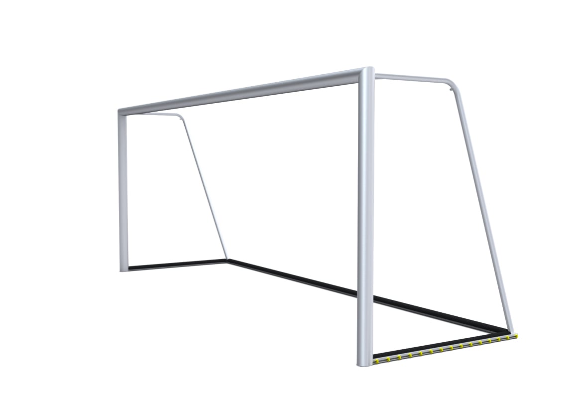 PlayersProtect® Youth Soccer Goal MOBILE, fully welded with ground anchoring
