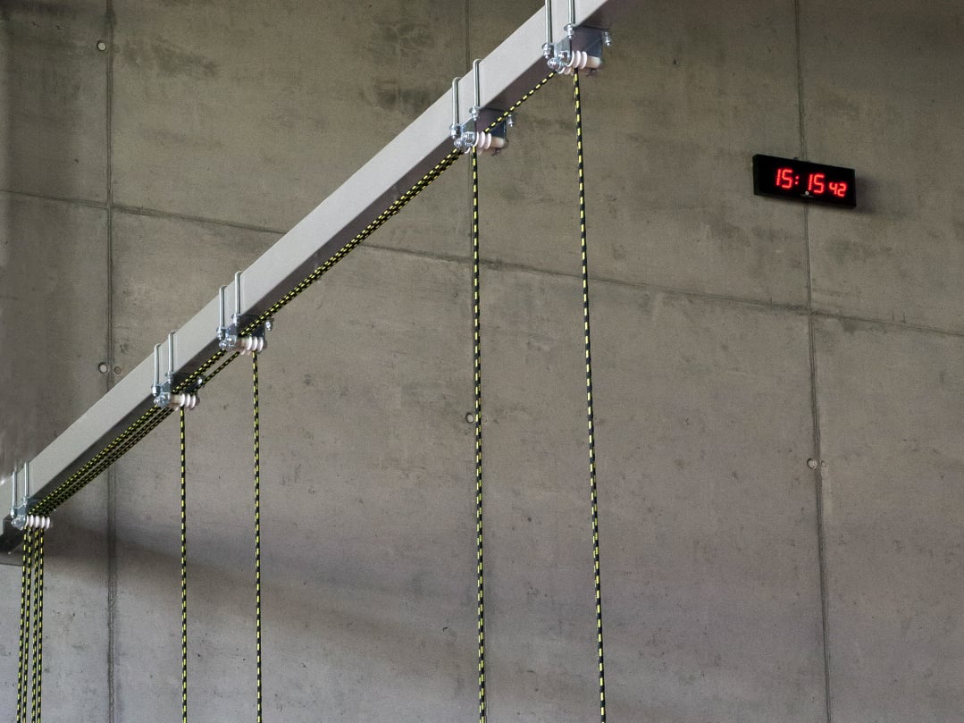 Suspension structure for Kübler Sport® Vario swing climbing system.