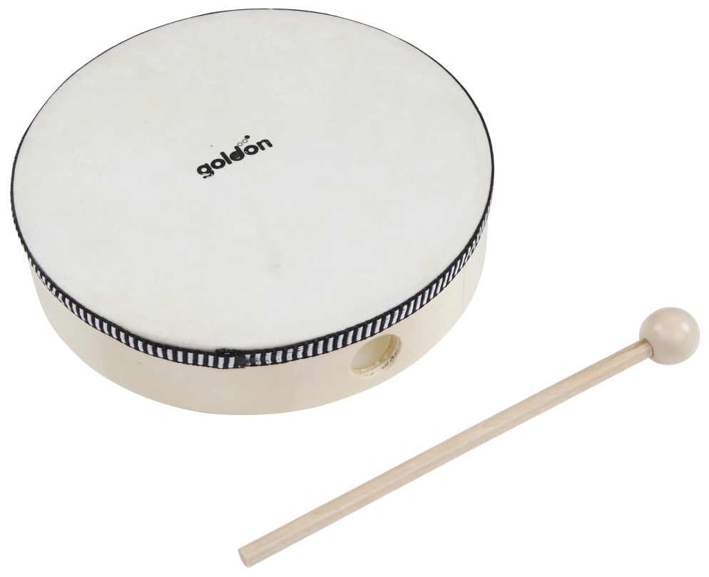 goldon® Tambourine with natural skin