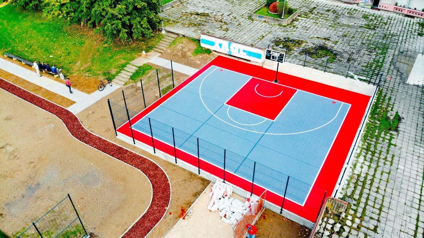 Bergo® sports flooring for basketball court 3x3.