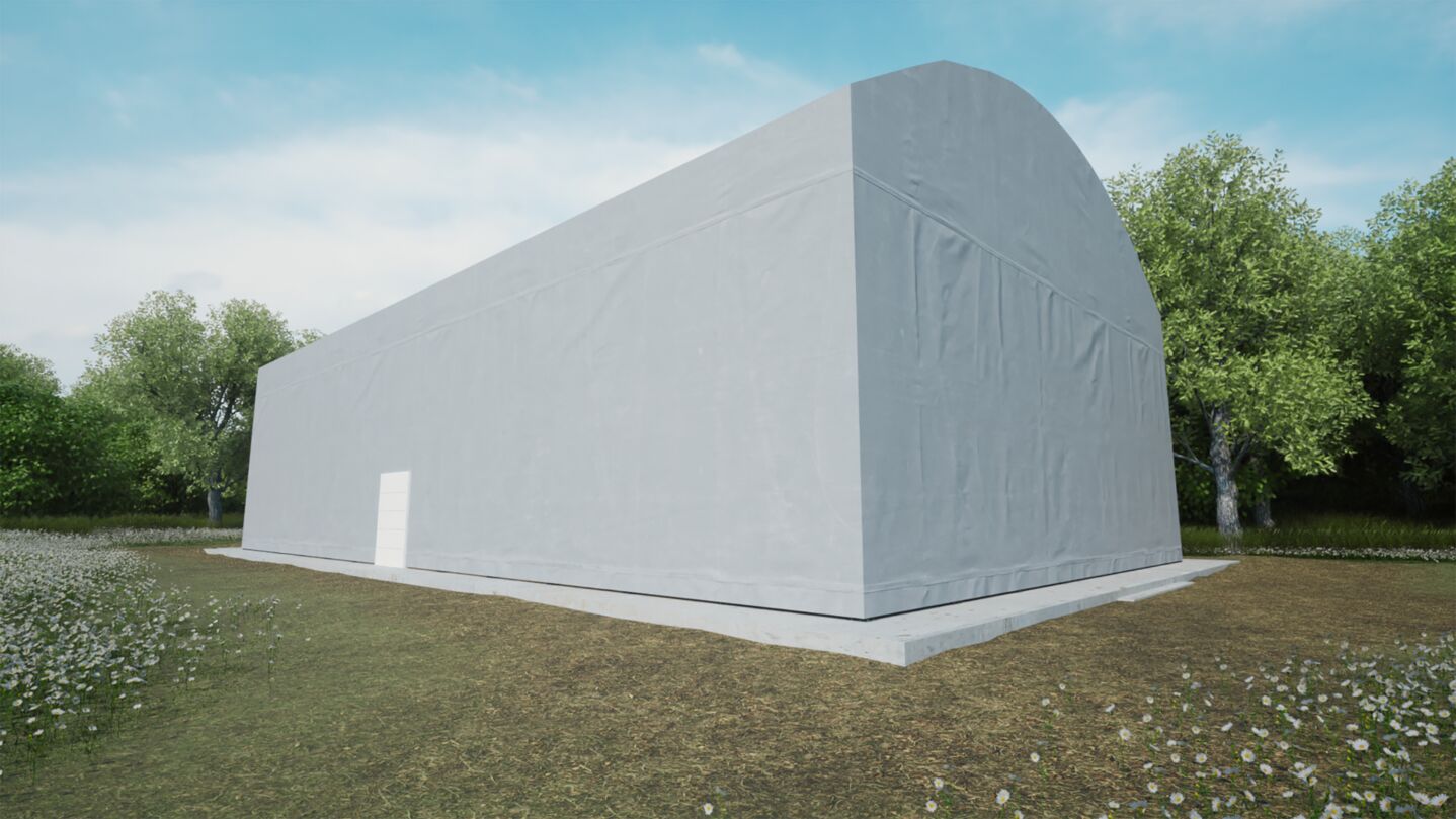 Padel Court Roofing OPTION B