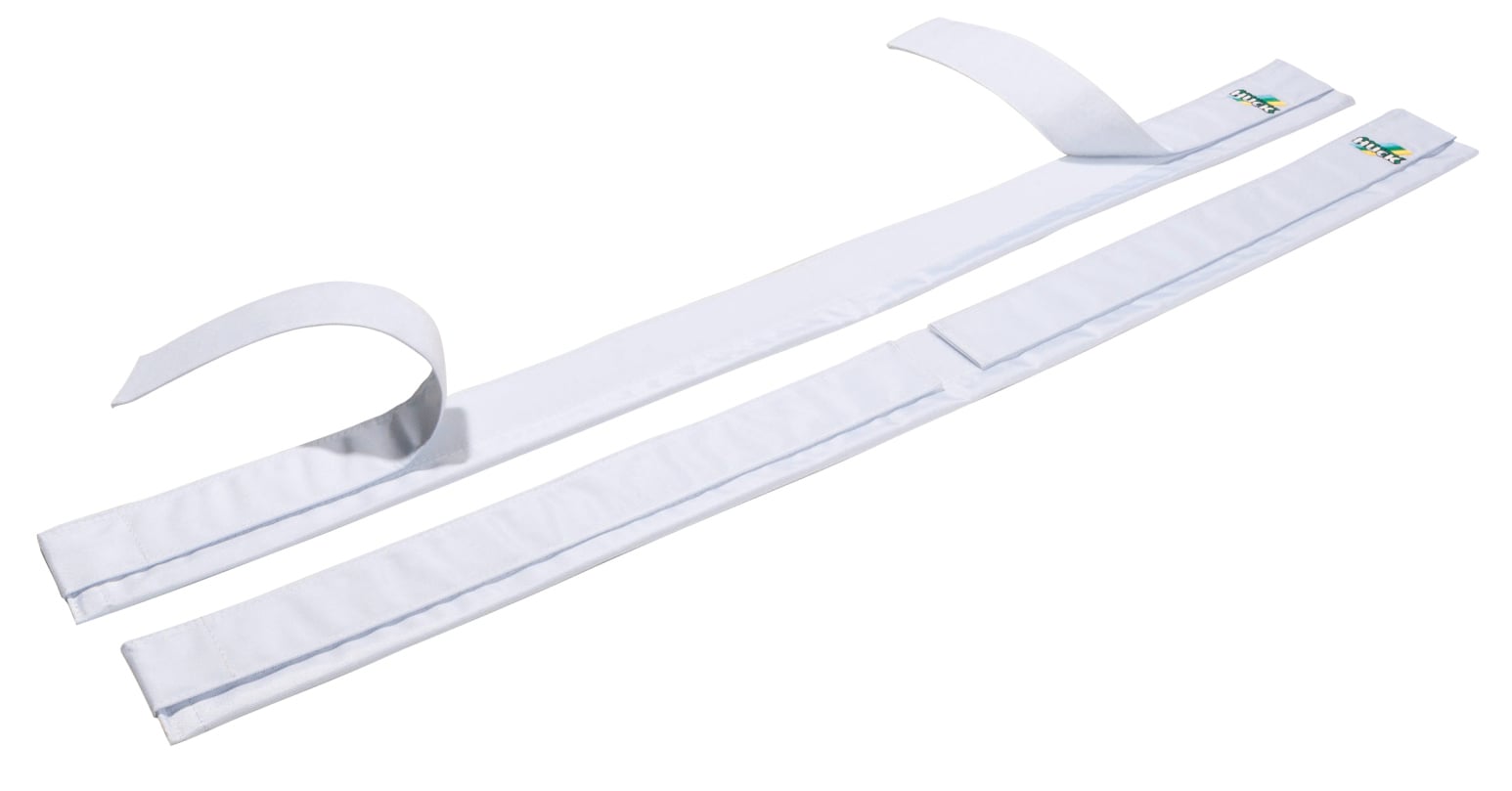 Hold bags for volleyball antennas, with Velcro closure.