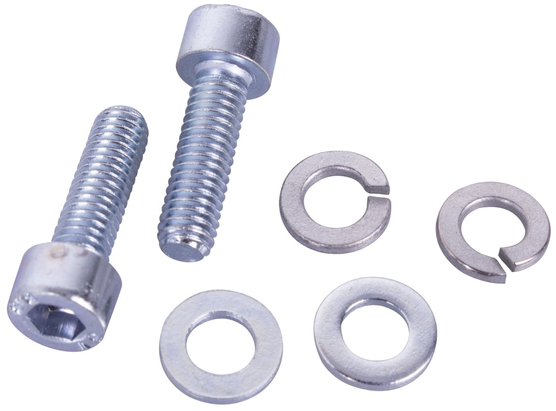 Screw set for rope tensioners