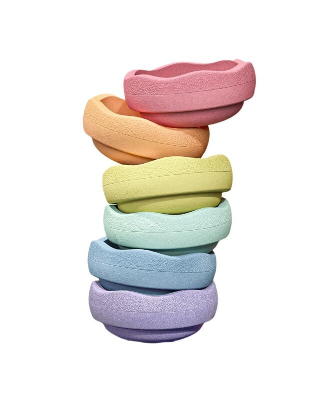 Stapelstein® Original Mini Rainbow Pastel, Set of 6