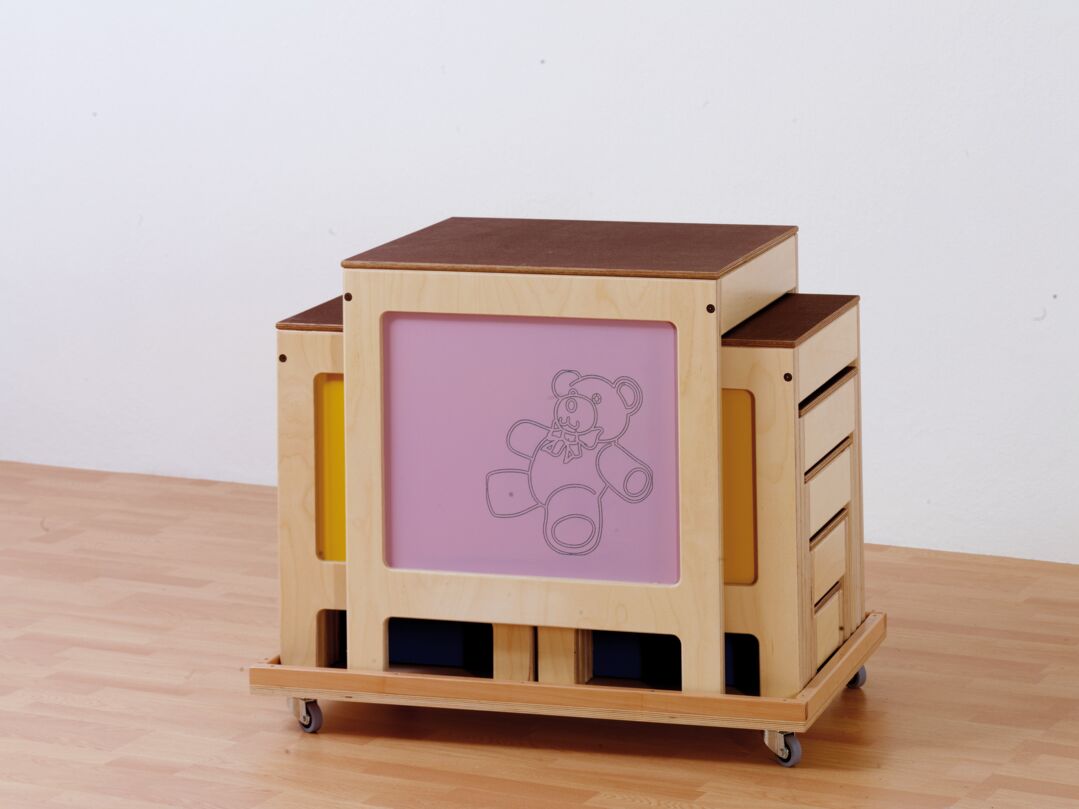 Transport trolley for balance ladder, 11 pieces.