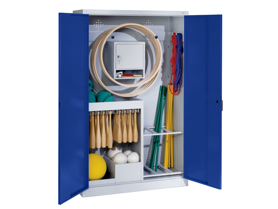 C+P® Sports Equipment Cabinet with Swing Doors