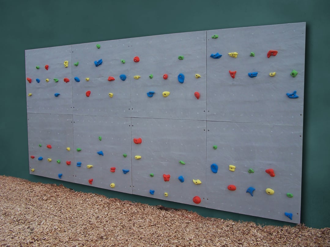 Kübler Sport® Climbing Wall with Slate Plate Structure, Wall Element