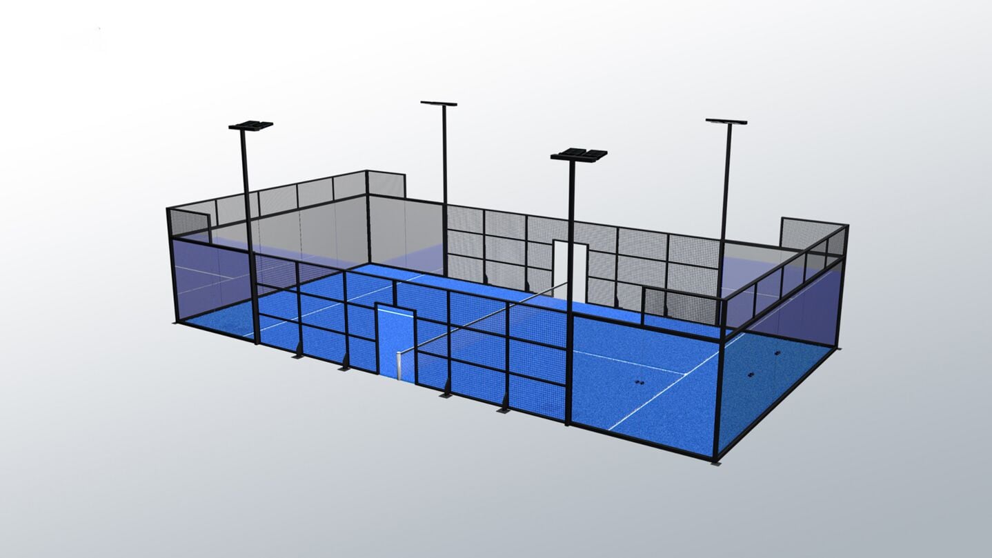 Kübler Sport® Padel Court PANORAMA