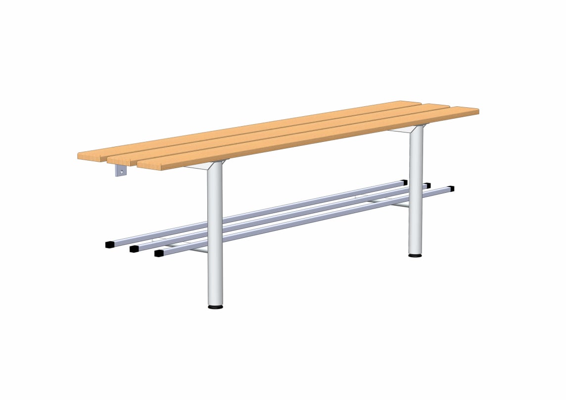 rontec® Changing Bench with Shoe Rack, wall-mounted