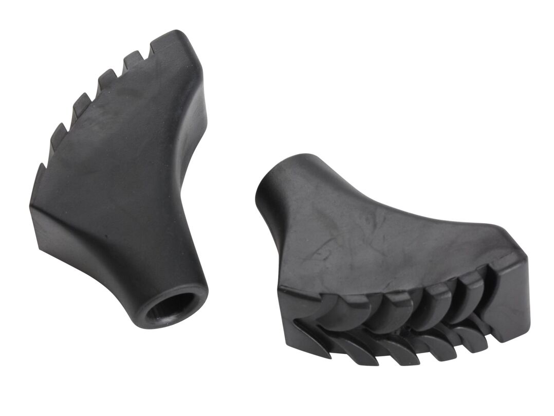 Rubber buffers for telescopic Nordic walking poles