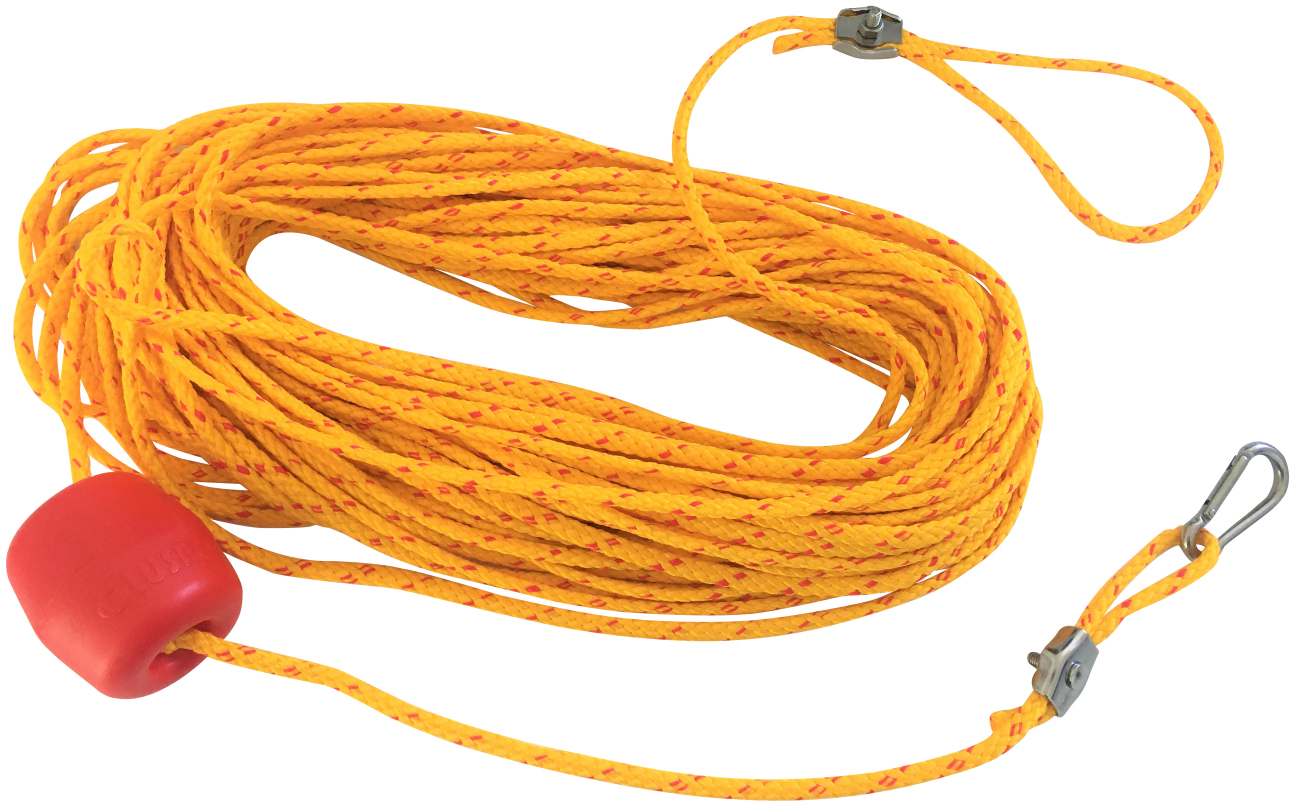 Rescue throw line, 20 meters long
