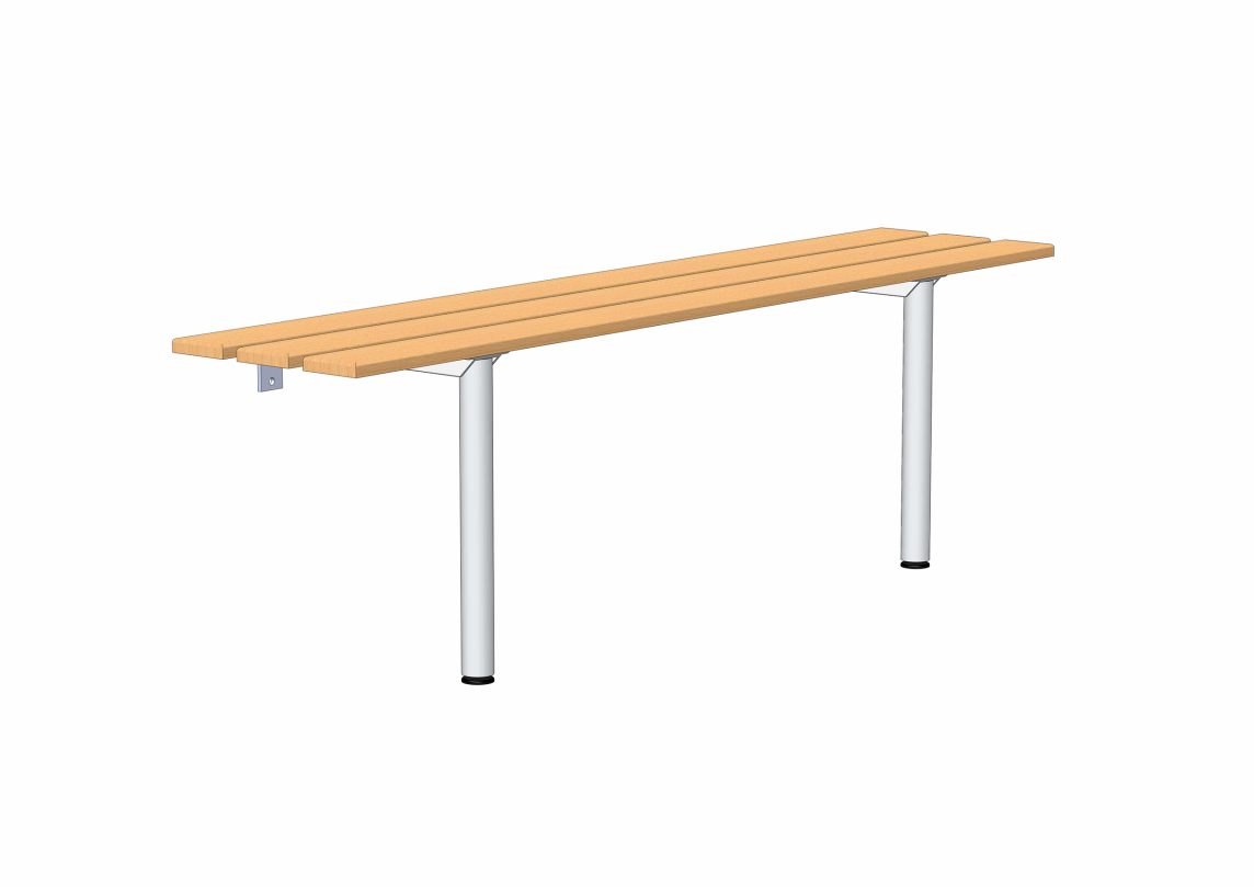 rontec® Changing Room Bench, Wall-Mounted