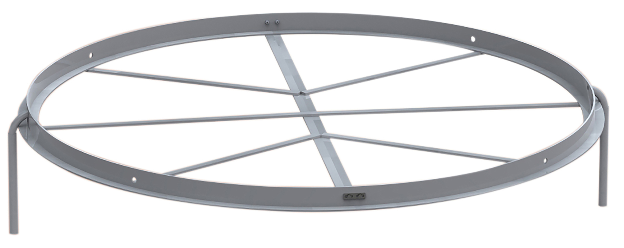 Throwing ring for discus throw with reinforcement