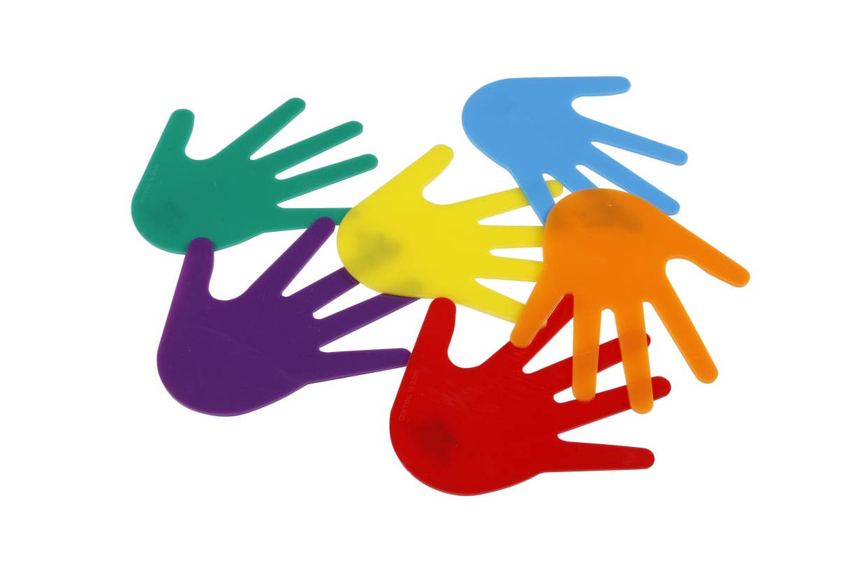 Spordas® Floor Markers Hands, Set of 6