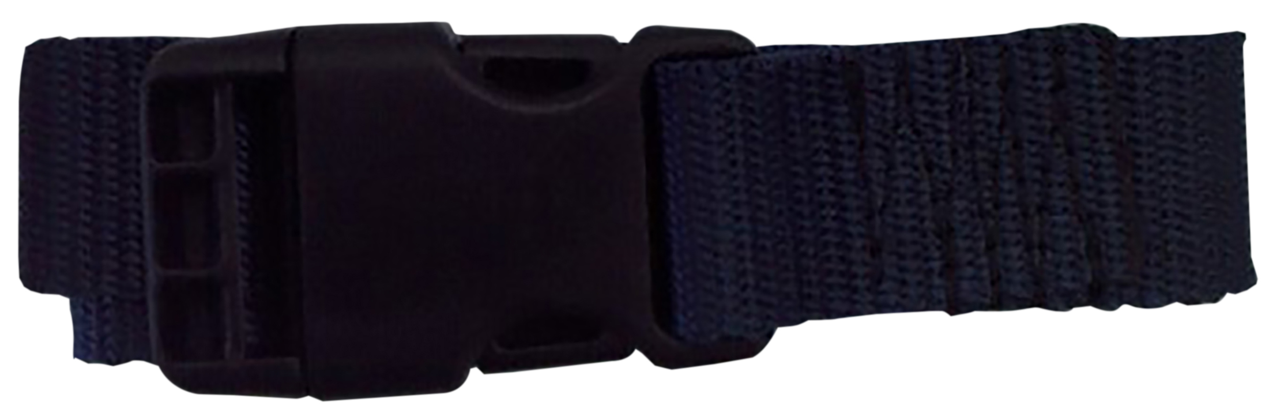 Strap with plastic buckle