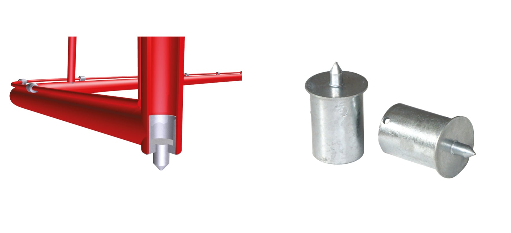 Ice Spikes for Inline & Ice Hockey Goal D2150