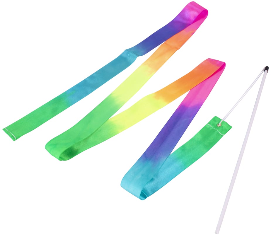 Rainbow gymnastics ribbon