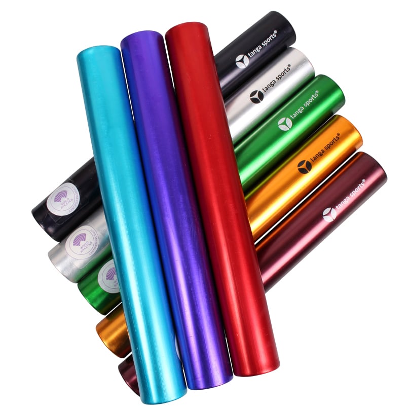 tanga sports® 8-piece set of aluminum relay batons