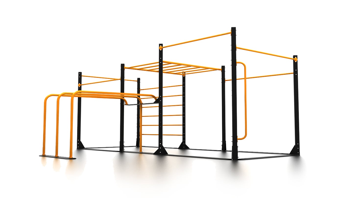 Streetworkout Station CUBE RACE 002, free-standing