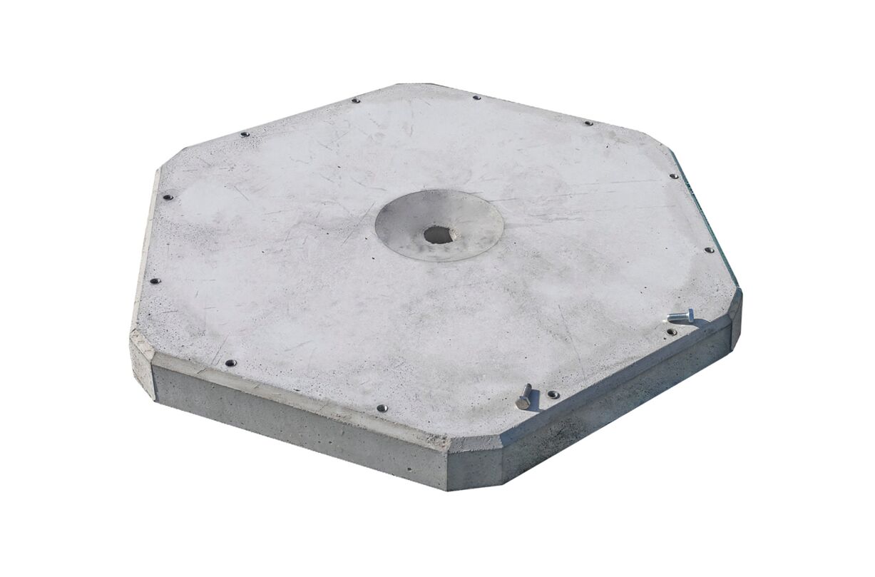 Concrete foundation for Eurotramp® BounceCloud