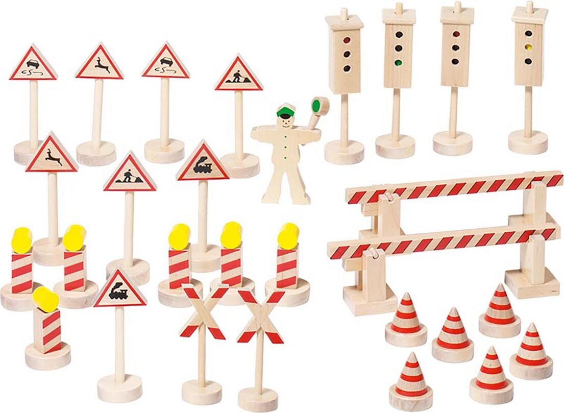 goki® Traffic Sign Set, 29 pieces