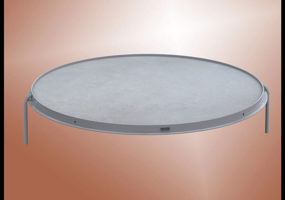 Shot Put & Hammer Throw Circle with Embedded Concrete Plate