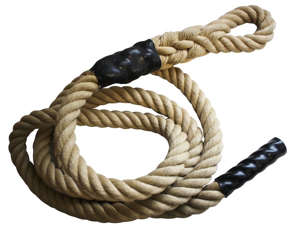 Climbing rope with loop
