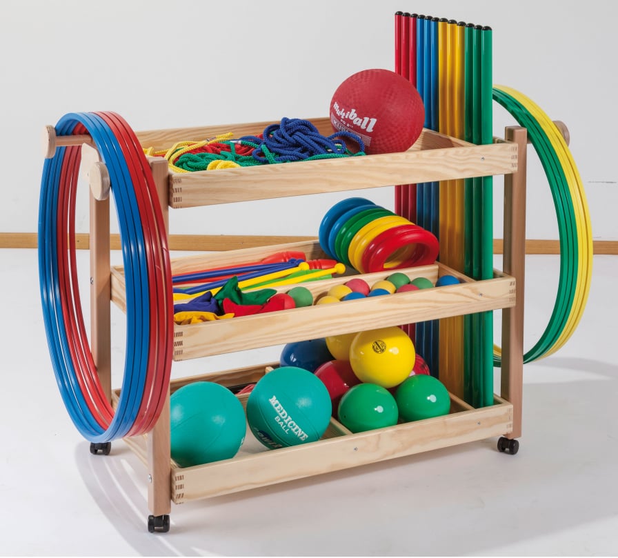 Assortment Set, 85 pieces, for gymnastics equipment trolley