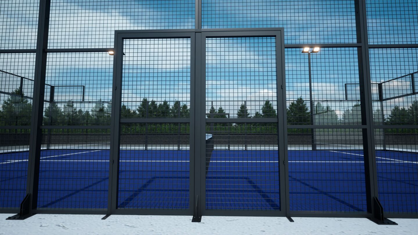 Additional cost for swing doors Padel Courts