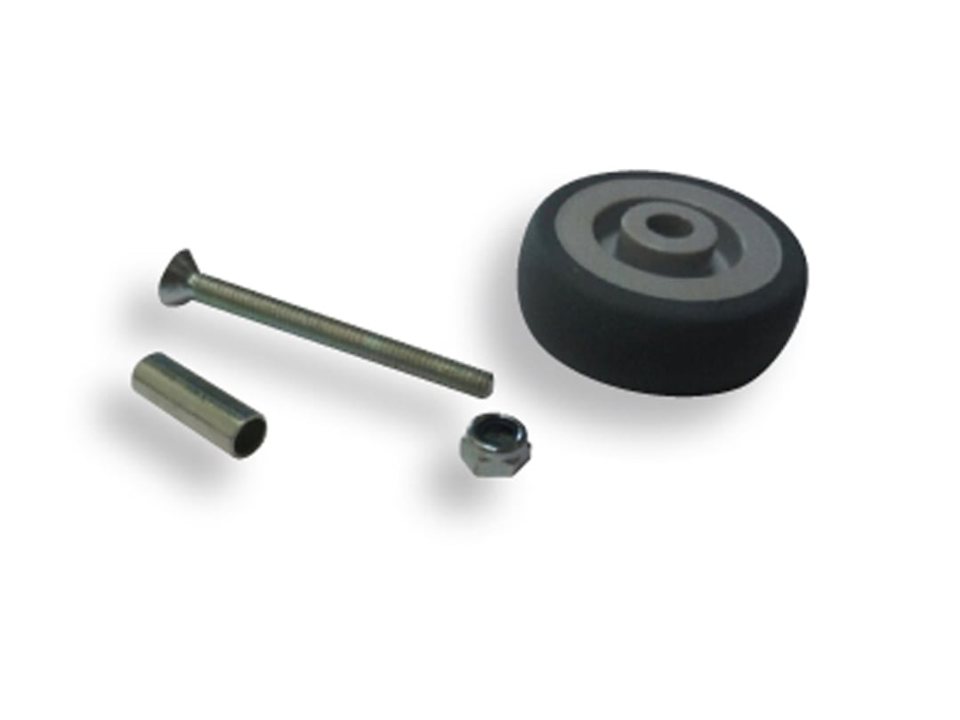 Vulkollan® roller for walking aids.