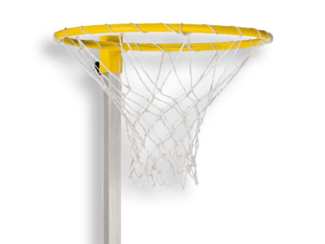 Basketball hoop nets with attachment string