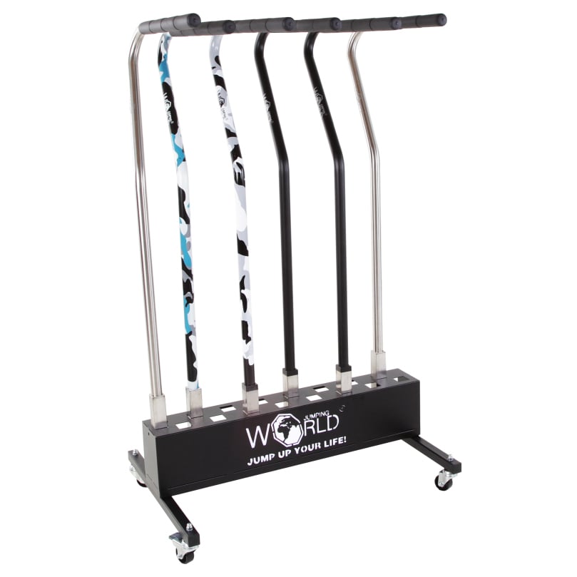 Carriage for handles of the Original professional WORLD JUMPING® Trampoline