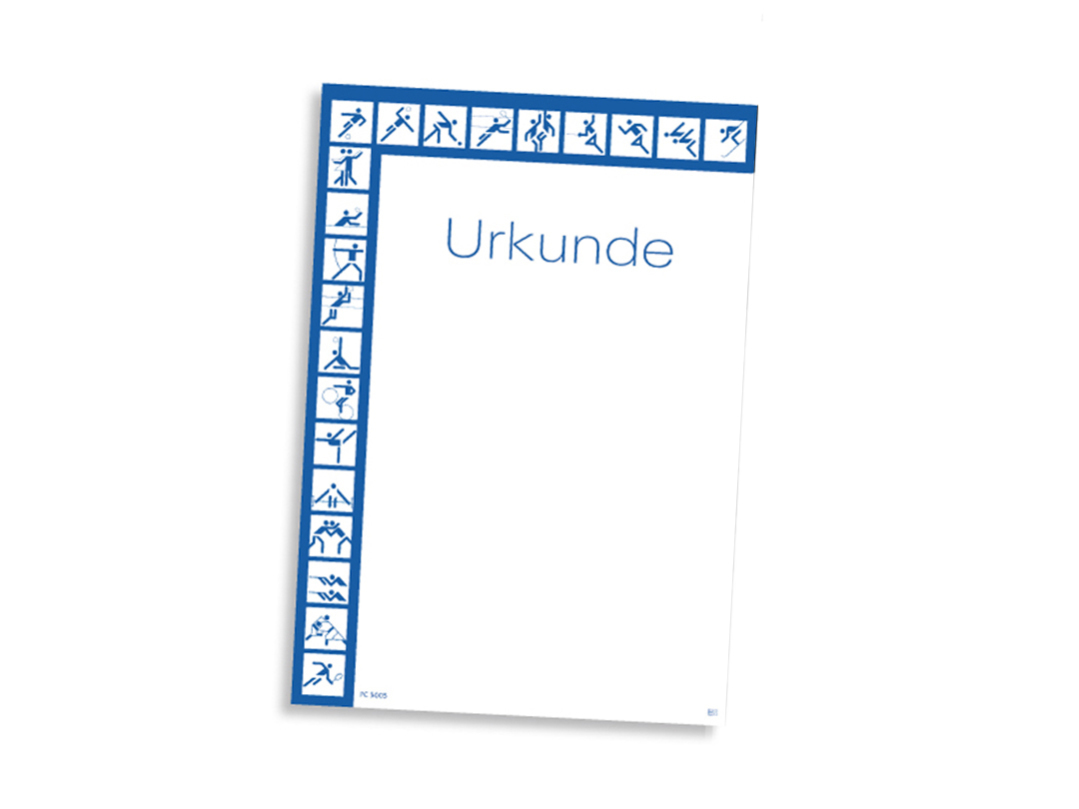 Certificate for school sports