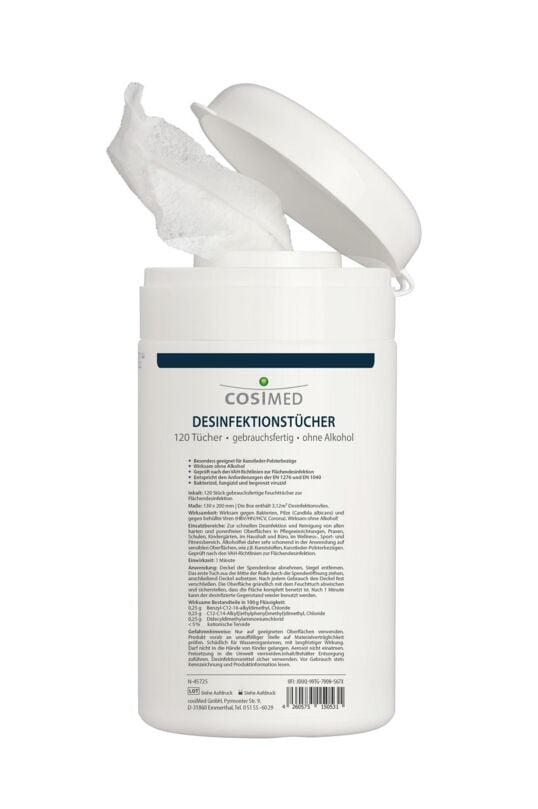 cosiMed® Disinfectant Wipes in Dispenser Can, 120 Pieces