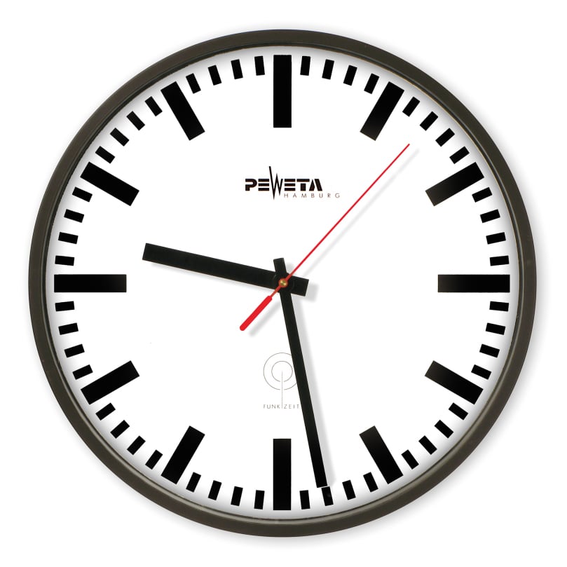 Peweta® Radio-controlled Wall Clock DCF77