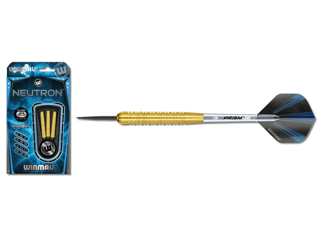 WINMAU® Neutron Brass Steel Darts, Set of 3