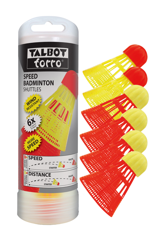 Talbot-Torro® Speedbadminton Shuttles, 6-Pack