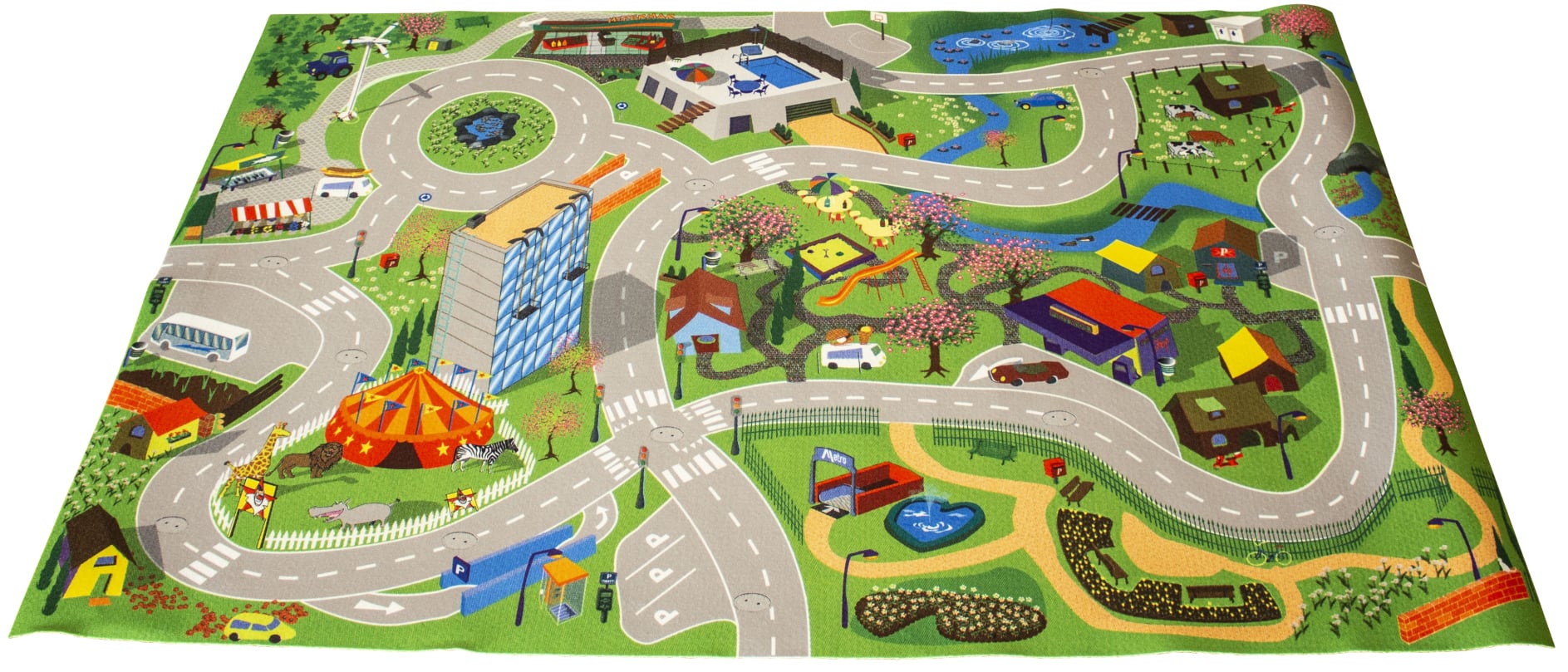 Traffic Play Carpet, 120 x 80 cm