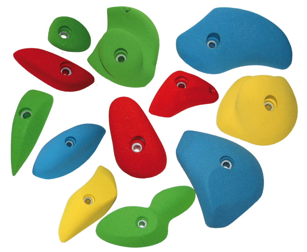 Climbing Holds All-In-One, 12 pieces